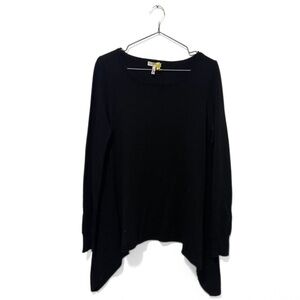 Joie Black Wool Blend Soft Loungewear Casual Waterfall Sweater Size Small